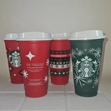 Starbucks Holiday Cups - Red & Color Changing - With Lids - 2020 2022 2023