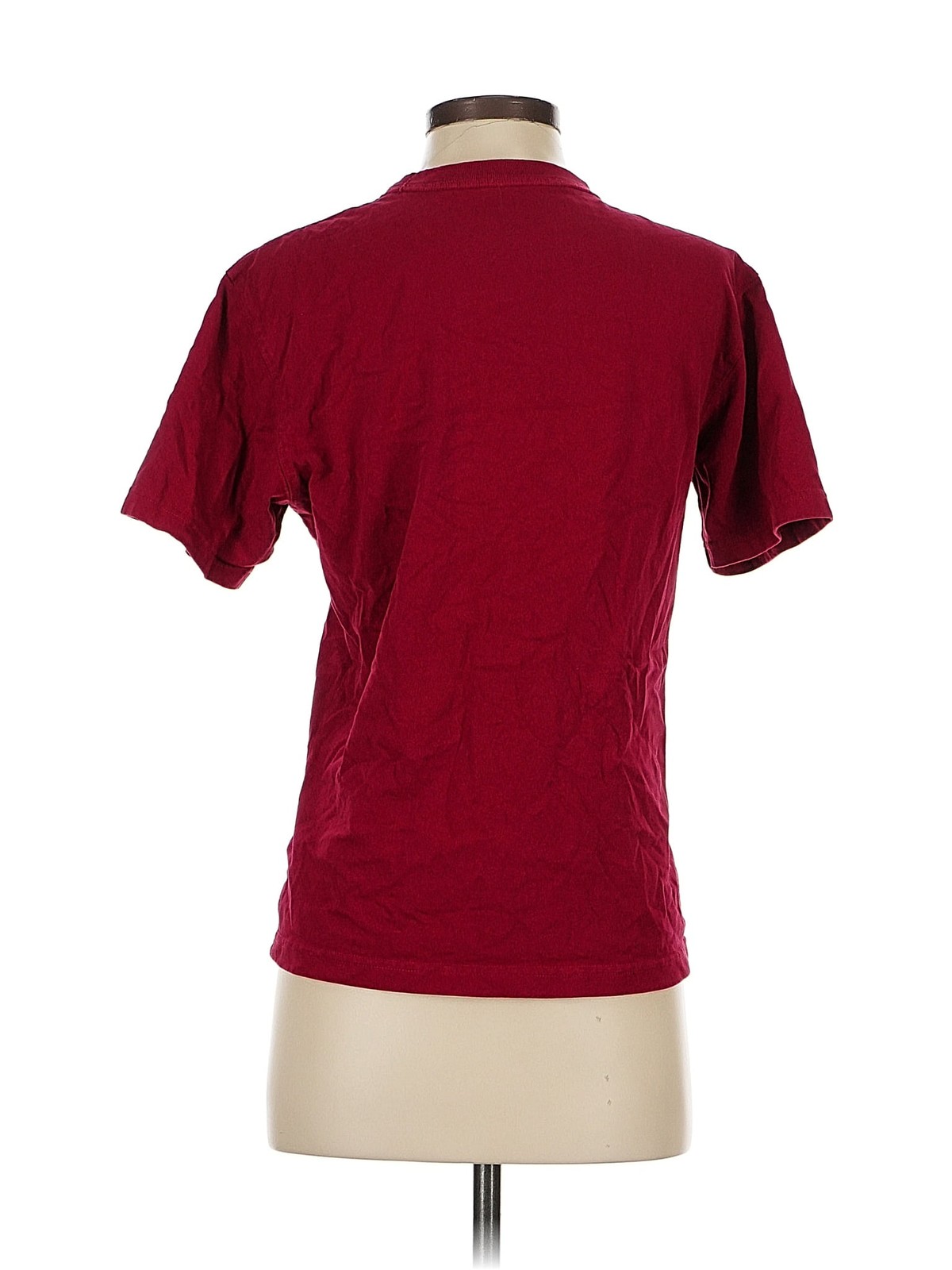 Uniqlo U Women Red Short Sleeve Top XXS thumbnail 2