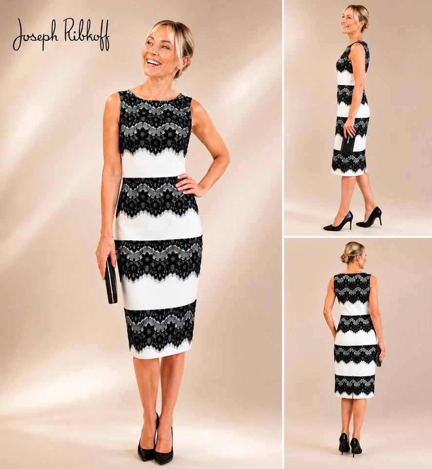 LAGERVERKAUF Joseph Ribkoff Kleid mit Spitze 201134 Gr.40  UVP 329,95 - Bild 1 von 1