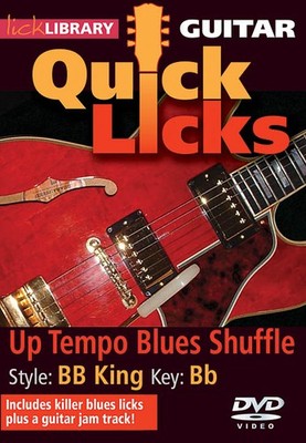 Up Tempo Blues Shuffle Quick Licks Guitar Lessons B.B. King Style Video DVD