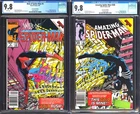 Amazing Spider-man #268 & Web of Spider-man #6 CGC 9.8 NM/MT NEWSSTAND! 1985