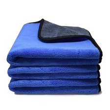 3 Pcs Microfiber Car Cleaning Towels 500GSM 12x12 Inch Polishing Drying Cloth
