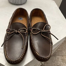 Sperry Mens Gold Cup Loafers Sz 7 D Boat Shoes Brown Leather Slip On Driver