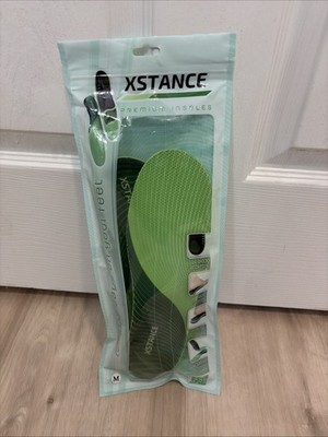Xstance Premium Insoles Ergonomic Design Arch Support & Shock Absorption Medium 