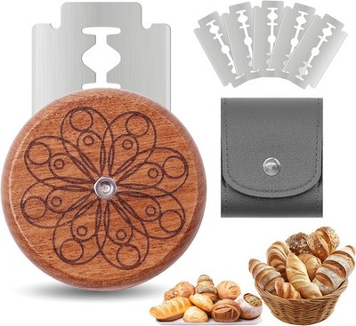 UFO Bread Lame Cutter Homemade Sourdough,Bread Scorer Tool Sourdough W/ 5 Blades