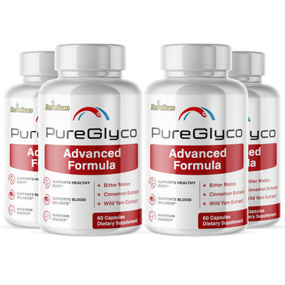 PureGlyco- Blood Support- 4 Bottles- 240 Capsules