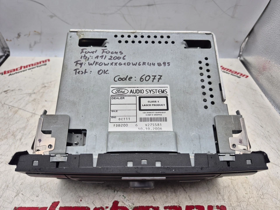CD Radio CD-KW2000 Ford Focus C Max  Bj. 11/2006  6S6118C815AG  Code dabei - Bild 3 von 4