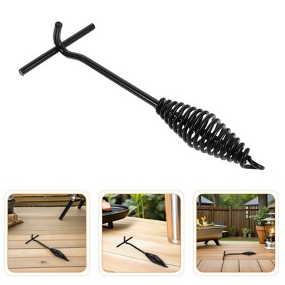  Charcoal Hook Campfire Cooking Accessories Cast Iron Pot Lid Lifter