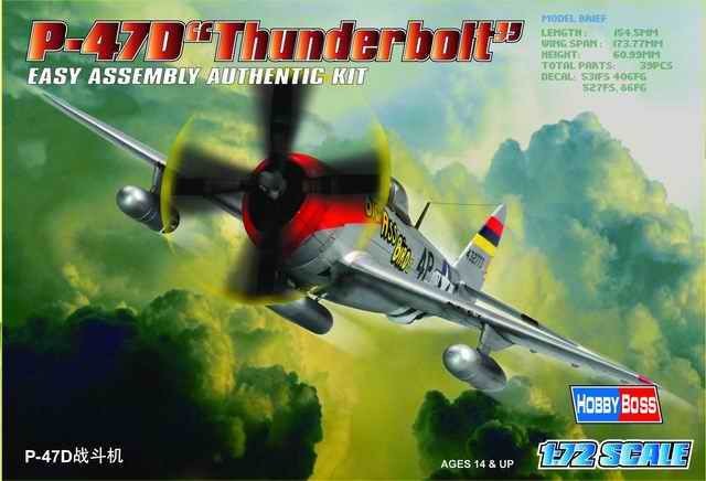 Hobbyboss 80257 - 1:72 P-47D 'Thunderbolt' - New