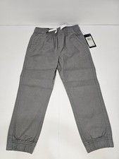 NEW Tommy Hilfiger Boy's 5T Jogger Pants Gray Elastic Waist Pockets Drawstring