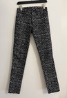 Vintage Lip Service Stretch Skinny Denim Jeans Black/White Graphic Print — photo 2
