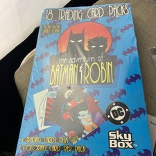 ADVENTURES OF BATMAN & ROBIN Trading Card Blaster Box 1996 Skybox 18 pks SEALED