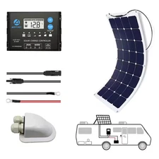 110-Watt Flexible Monocrystalline Offgrid Solar Power Kit with 110-Watt Solar Pa