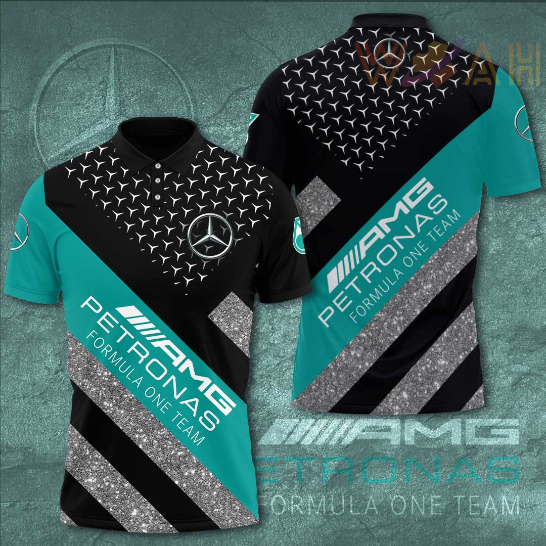 Mercedes AMG Petronas F1 Team Apparels 3D S30 T-shirt