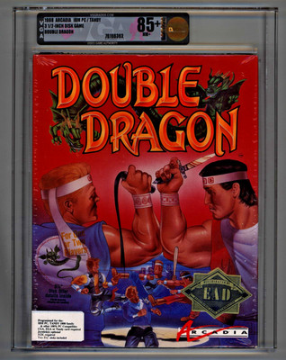 1988 Arcadia IBM PC Tandy ELECTRONIC ARTS Double Dragon EA BIG BOX! VGA 85+ GOLD