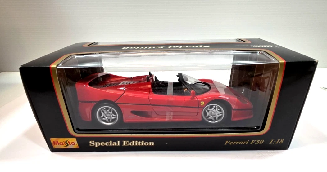 Maisto 1995 FERRARI F50 Red 1/18 Scale Special Edition Diecast