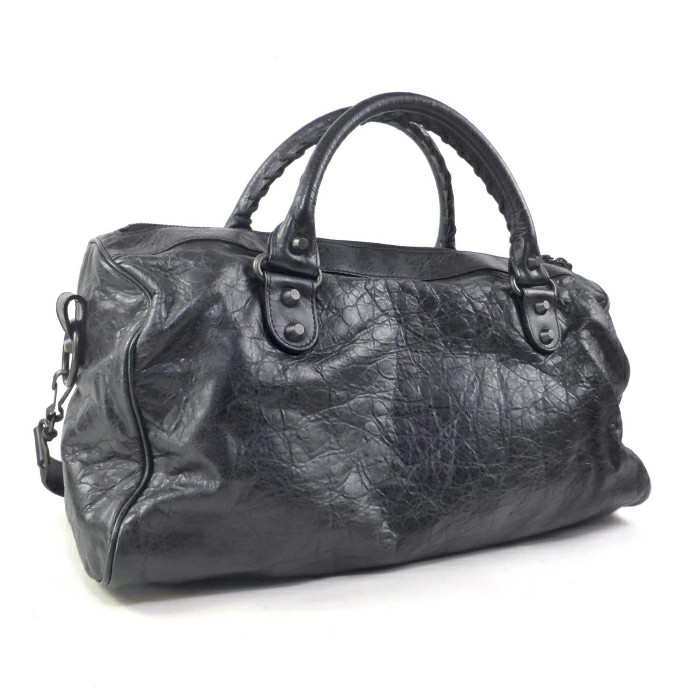 BALENCIAGA バレンシアガ 2WAY ザ ツィギ 128523 バッグ BALENCIAGA The Twiggy 2Way Duffle Shoulder Bag Handbag Vintage