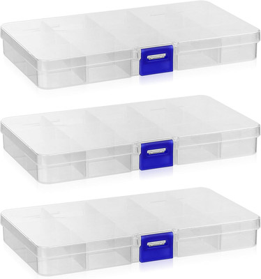 3 Stk Plastik Sortierboxen Für Kleinteile, Kleine Aufbewahrungsbox Mit Verstellb