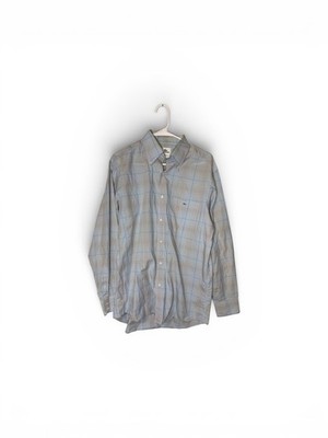 Men s Lacoste Long Sleeve Plaid Dress Shirt Size 42