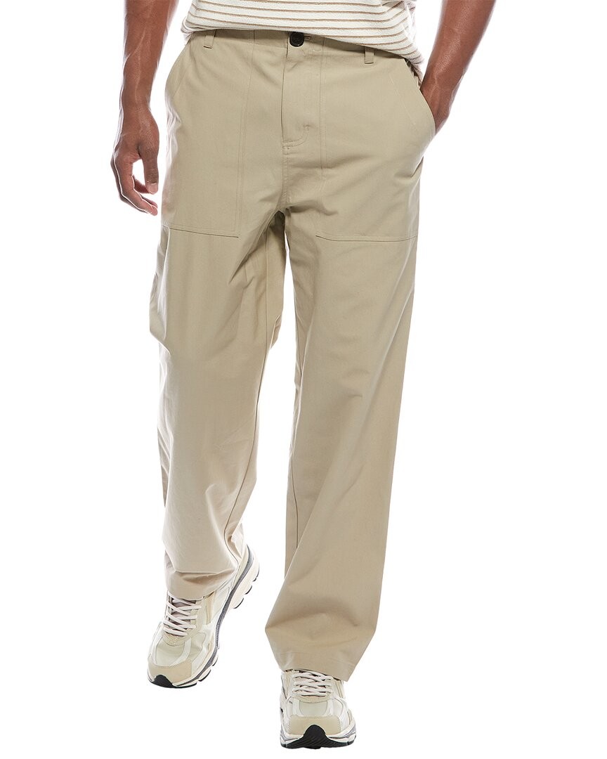 Мужские брюки путешественника с нашивкой из джинсовой ткани в рамку