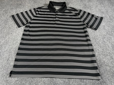 Nike Golf Tour Performance Dri Fit Polo Shirt Mens Large Short Sleeve Black Golf