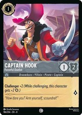 Lorcana Captain Hook - Forceful Duelist 186/229 Ch. 08 Reign of Jafar LP