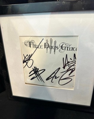 Three Days Grace Signed Original CD & Booklet Framed Authentic Music Memorabilia