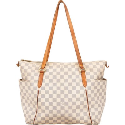 Louis Vuitton Monogram Damier Azur Totally GM Shoulder Bag Tasche