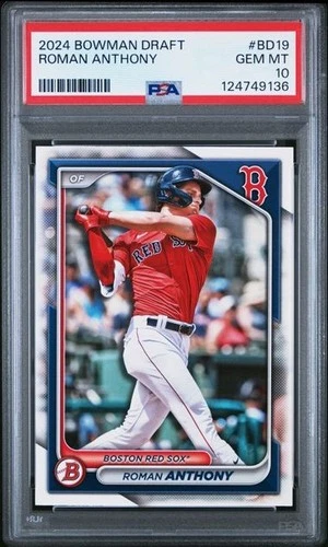 2024 Bowman Draft ROMAN ANTHONY Prospect #BD19 Rookie🔥PSA 10🔥POP 9🔥