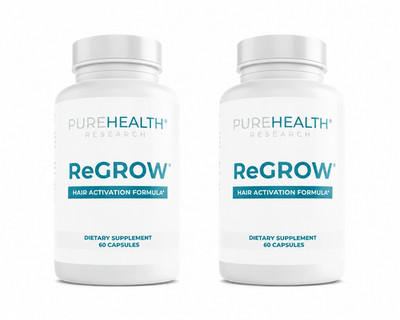 2 Pack - PureHealth Research ReGROW   HAIR Activation Formula 60 Ct