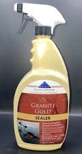 Granite Gold SEALER Protectant Barrier Spray Non Toxic Safe Stone Care 24 Oz