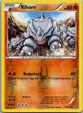 Pokémon Rihorn 74/160 Reverse Holo - Protoschock - Deutsch 2015