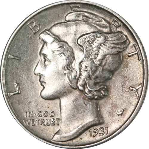1931-P Mercury Dime - Split Bands
