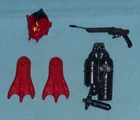 G.I. GI JOE gijoe HYDRO VIPER WEAPONS PARTS LOT #6 helmet gun backpack FREE SHIP