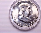 1954-D Silver Franklin Half Dollar  Choice BU  - Very Nice, *Silver on the Rise*