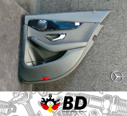 J58-119 * Türverkleidung Leder schwarz hinten rechts Mercedes W205 C-KLASSE