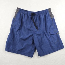 Speedo Board Shorts Mesh Lined Swim Trunks Men's Size XXL Blue Gray