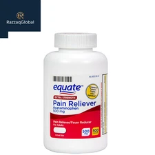 Equate Extra Strength Pain Reliever Acetaminophen Caplets, 500mg , 500 Count.