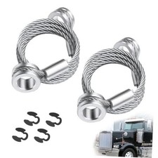 2Pcs Hood Control Cable, Replacement for Peterbilt 1987-2010