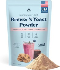 Mommy Knows Best Brewer's Yeast Powder Breastfeeding Support, Gluten-Free, 15 oz