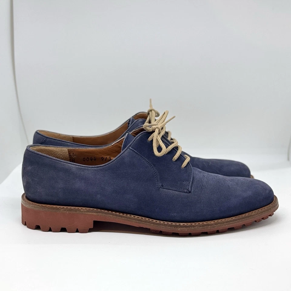 Oxford Salvatore Ferragamo SPORT Clásico Azul Gamuza, Mujer’s 8.5, 0044 Foto 2 de 4