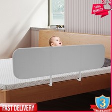 Foldable 59 inch Extra Long Toddler Bed Rail Guard for Kids Elderly Adjustable
