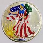 2000 WALKING LIBERTY AMERICAN EAGLE .999 FINE SILVER DOLLAR PROOF 1oz. $1 USA