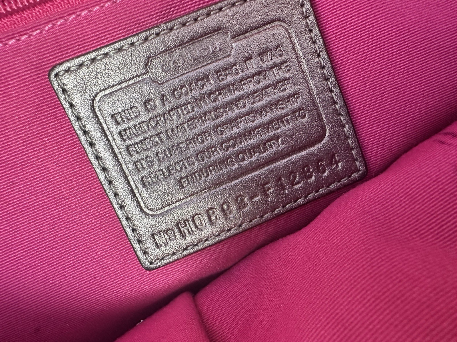 Authentic COACH Holiday Edition Patchwork Tote Ha… - image 5