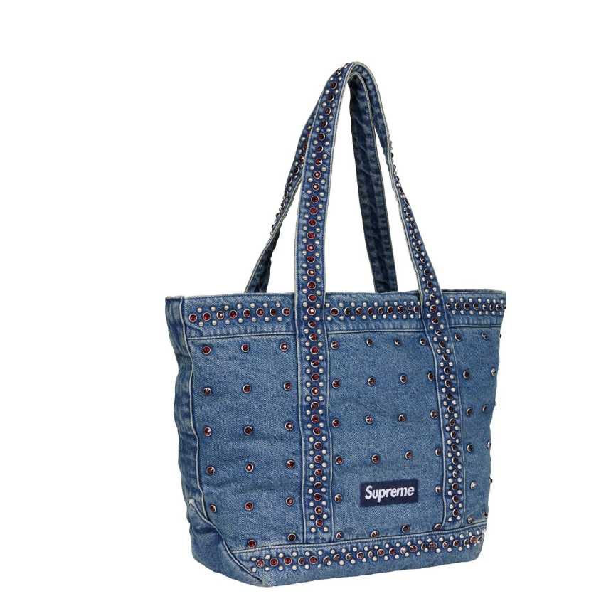 Supreme シュプリーム トートバッグ デニム Denim Tote SS19 Supreme Gonz Map Denim Tote - デニム トート バッグ (Supreme