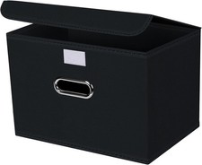 1-Pack Large Collapsible Storage Bins W/ Lids,Fabric Storage Cubes Organizer