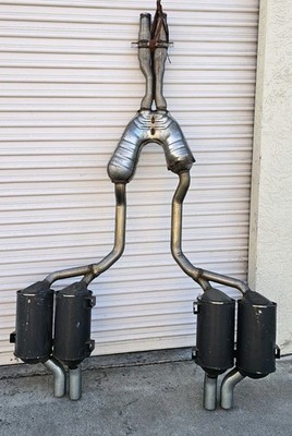 2000 2003 BMW E39 M5 Low Mile Takeoff Full Cat Back Exhaust  Muffler  Resonator 
