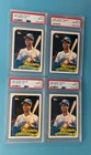 LOT OF FOUR (4) 1989 Topps Traded HOF Ken Griffey Rookie Card (RC) PSA 8 NM-MT