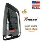 5pcs x Xhorse XSKF21EN Universal Smart Remote Car Key  4 Buttons