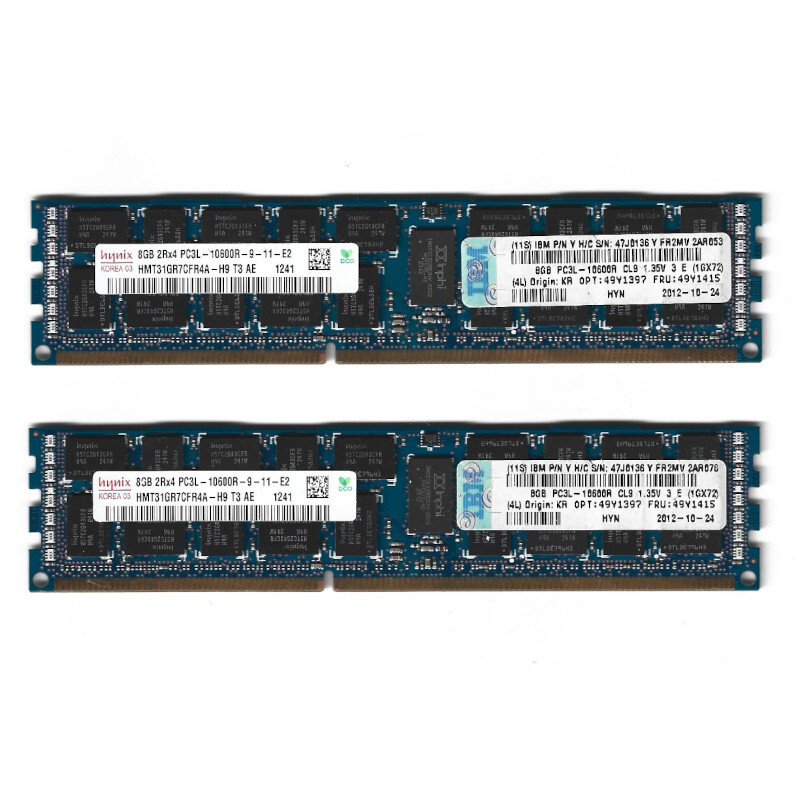 Hynix 16GB 2x8GB KIT, DDR3-SDRAM PC3L-10600R ECC / Server
